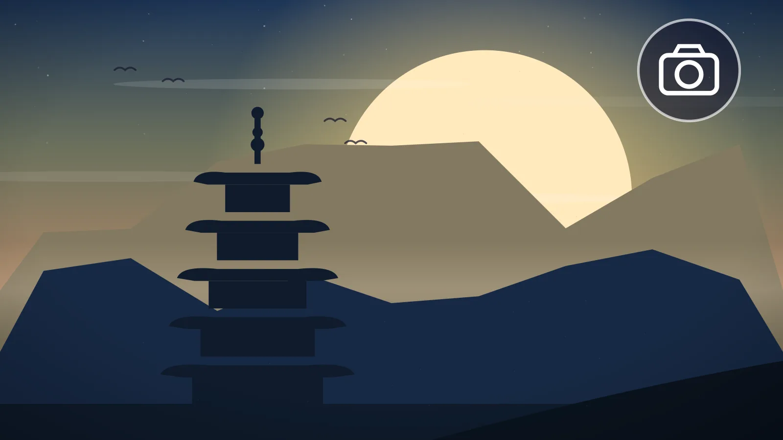 Best selfie spots in Nara — five-story pagoda silhouette above the hills at dawn, Japan