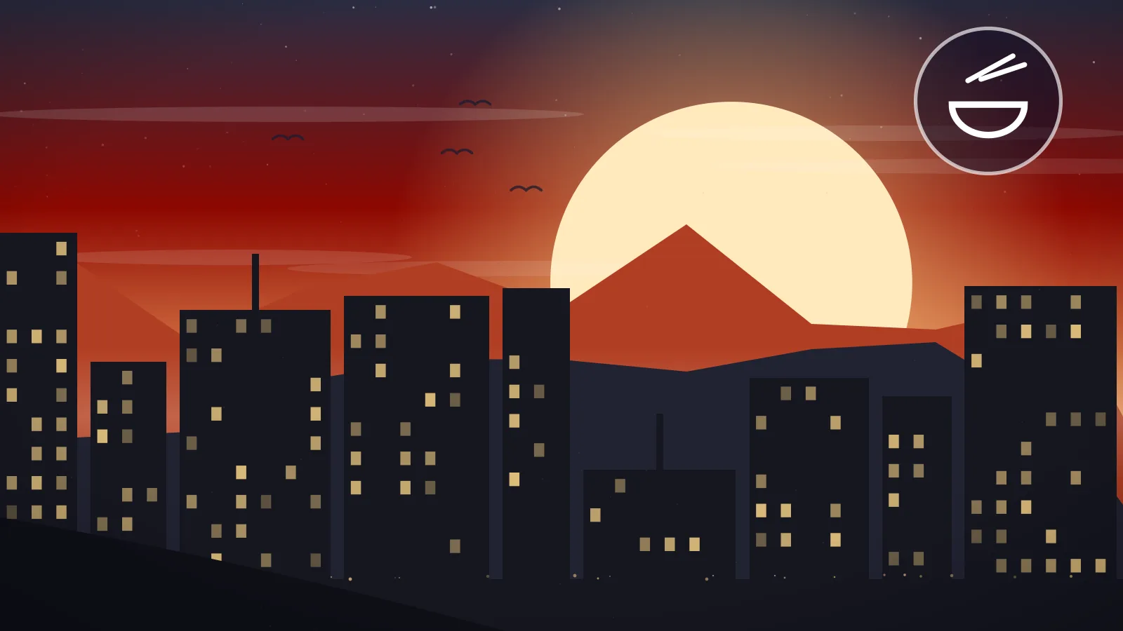Best street food in Manila — skyline over Manila Bay at fiery sunset, Philippines