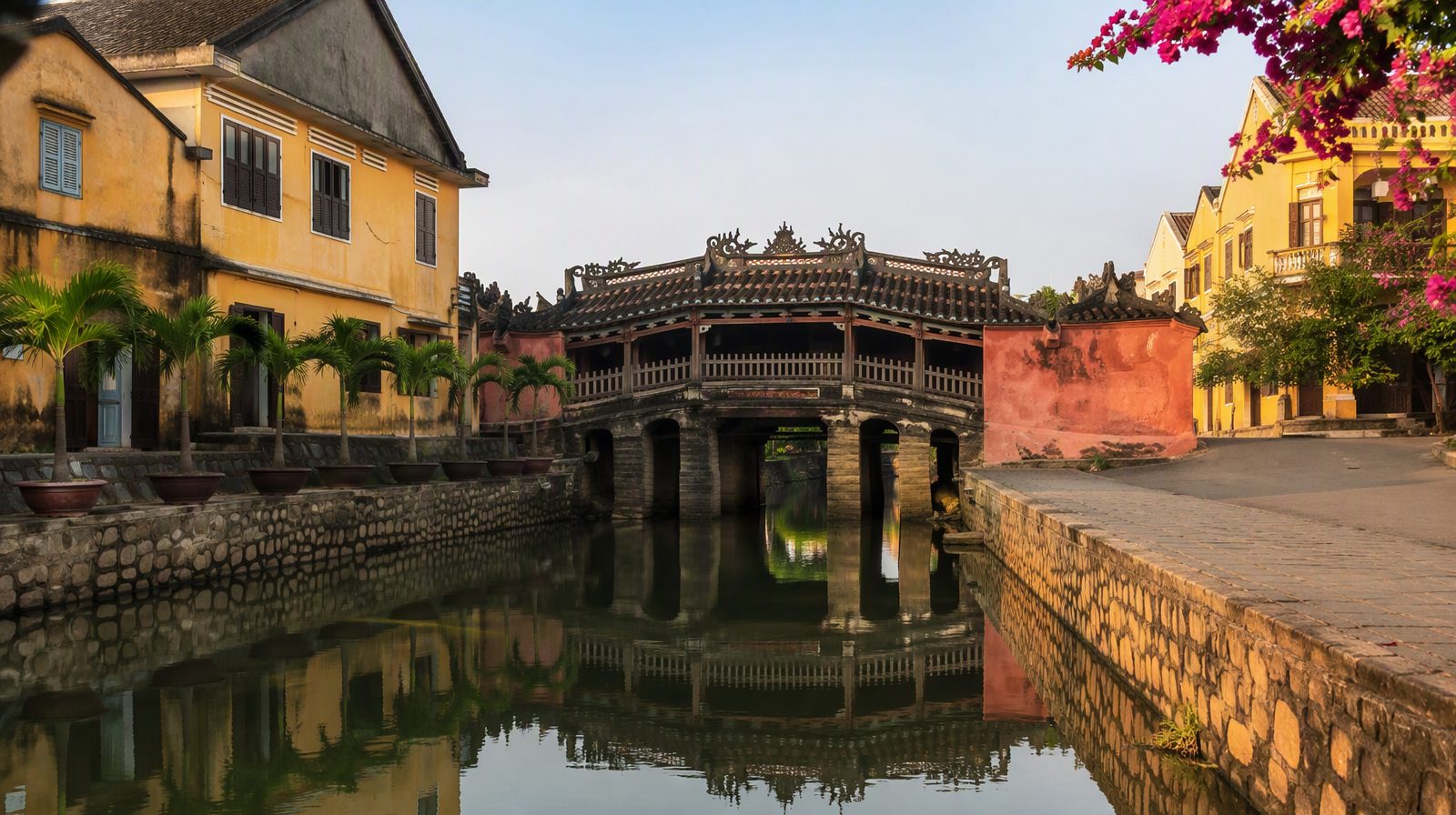 Die japanische überdachte Brücke, Hoi An, Vietnam