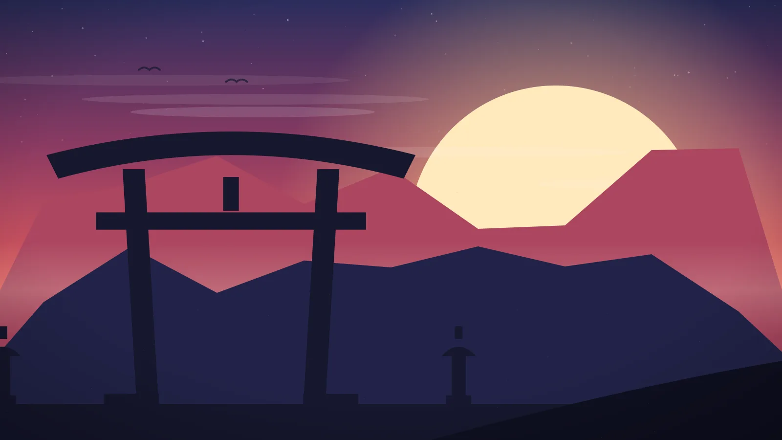 Japan travel guide — torii gate silhouette against the rising sun at dusk