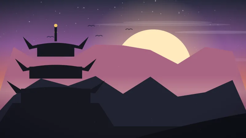 Kansai region travel guide — Japanese castle and temple rooftops at dusk, Japan