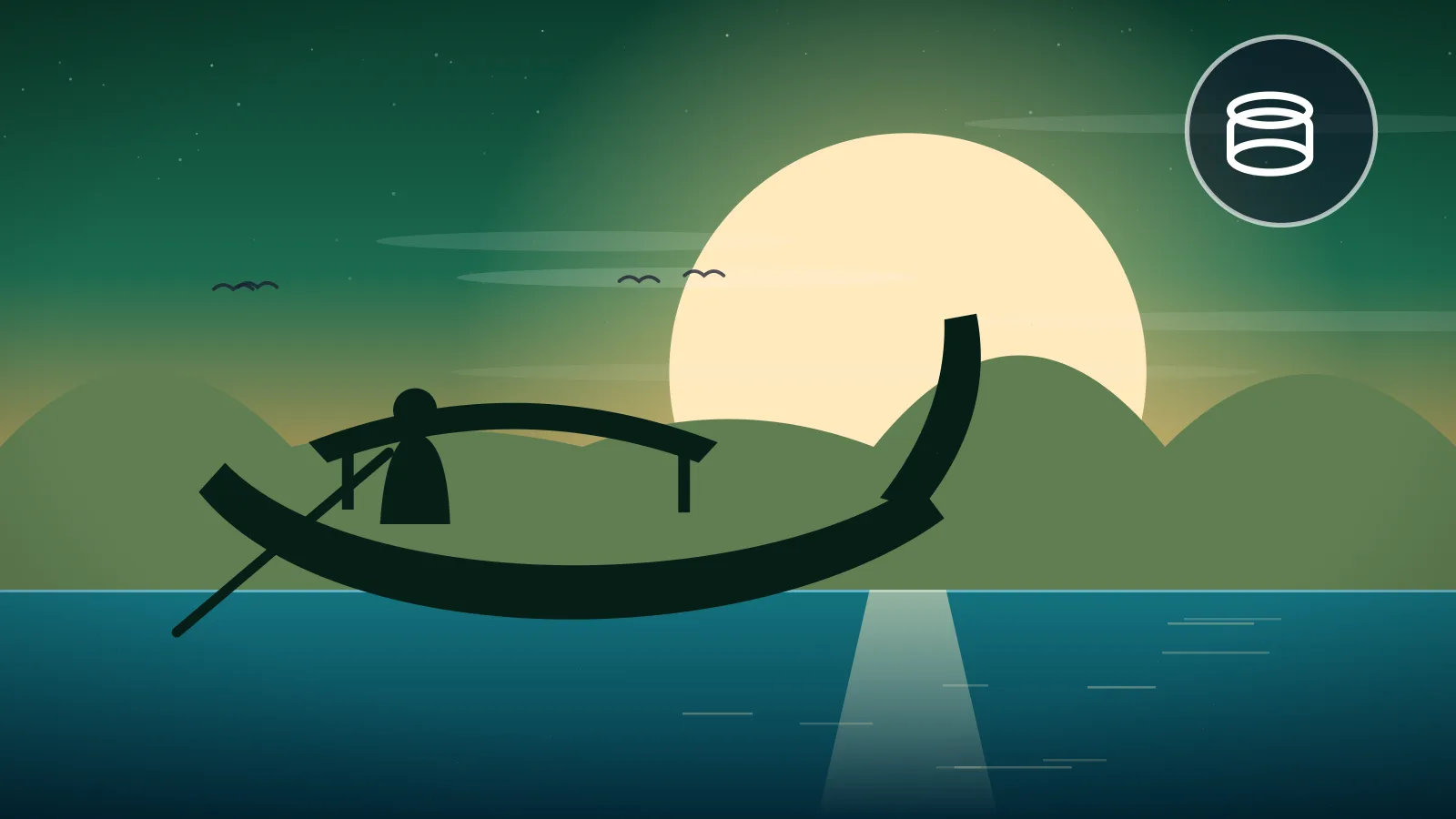 Langkawi travel budget — island-hopping boat on calm water under a green dusk sky, Malaysia
