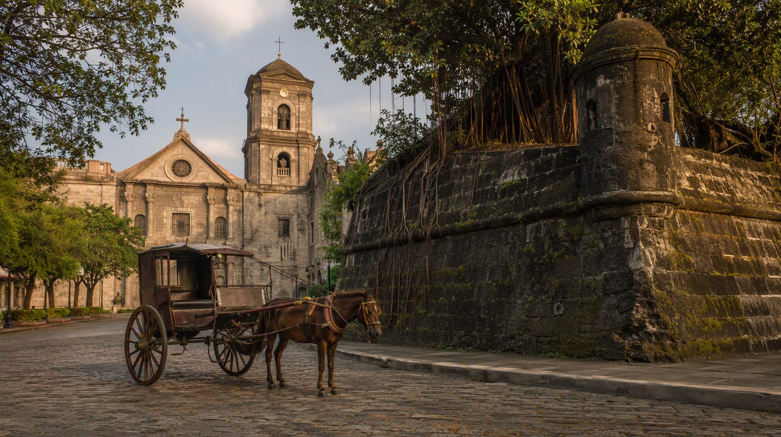La ciudad amurallada de Intramuros, Manila, Filipinas